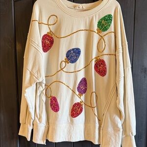 Festive Light Bulb Sweatshirt